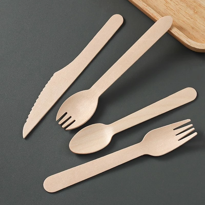 Birch Wood Disposable Cutlery